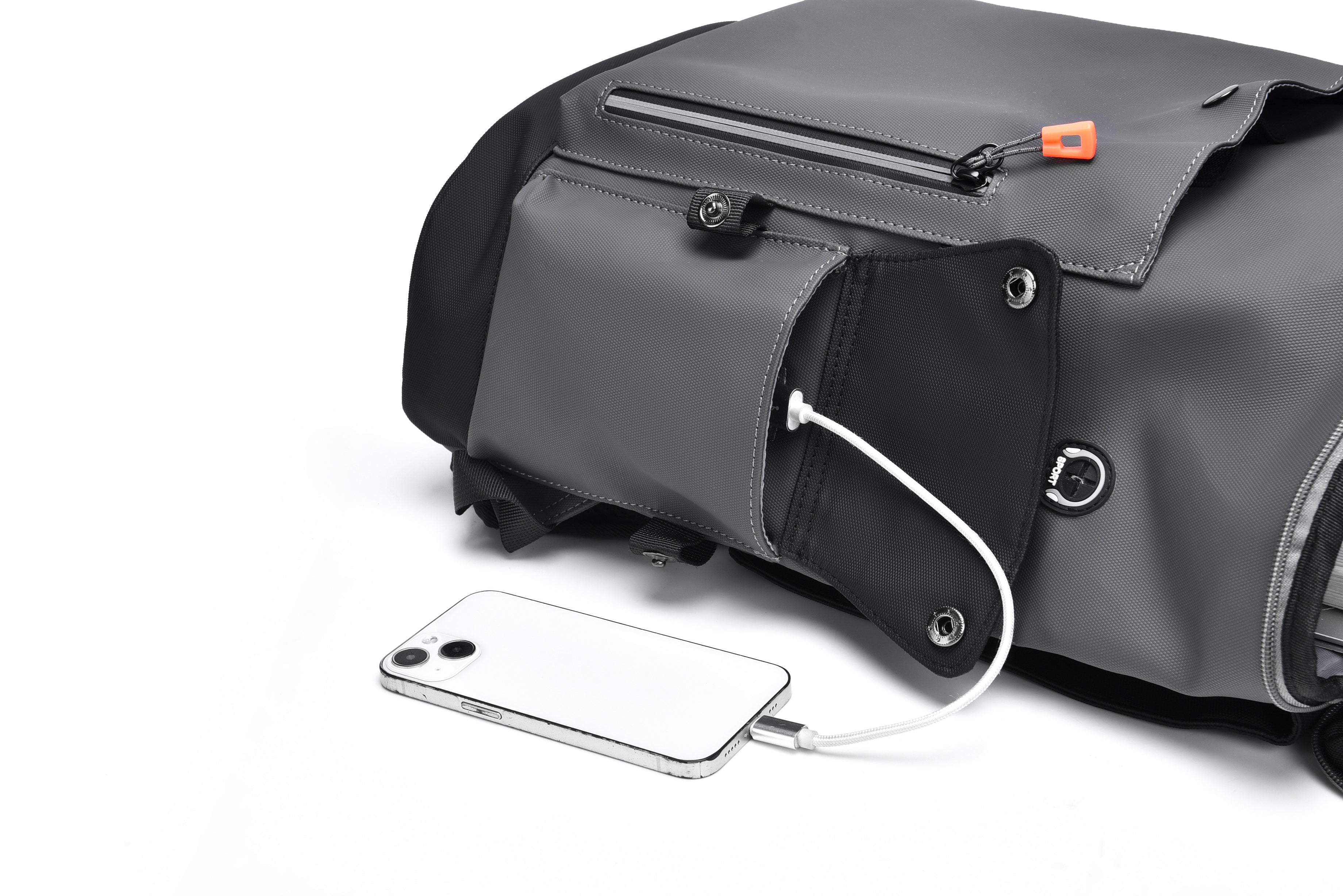 IZOD Orion Modern Carry-On Laptop Travel Backpack with USB Port
