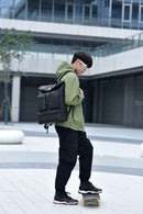 IZOD Milan Modern Roll-Top Travel Carry-On Backpack