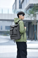 IZOD Milan Modern Roll-Top Travel Carry-On Backpack