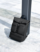 IZOD Milan Modern Roll-Top Travel Carry-On Backpack
