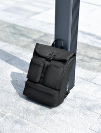 IZOD Milan Modern Roll-Top Travel Carry-On Backpack