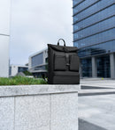 IZOD Milan Modern Roll-Top Travel Carry-On Backpack