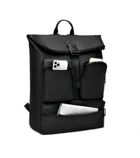 IZOD Milan Modern Roll-Top Travel Carry-On Backpack