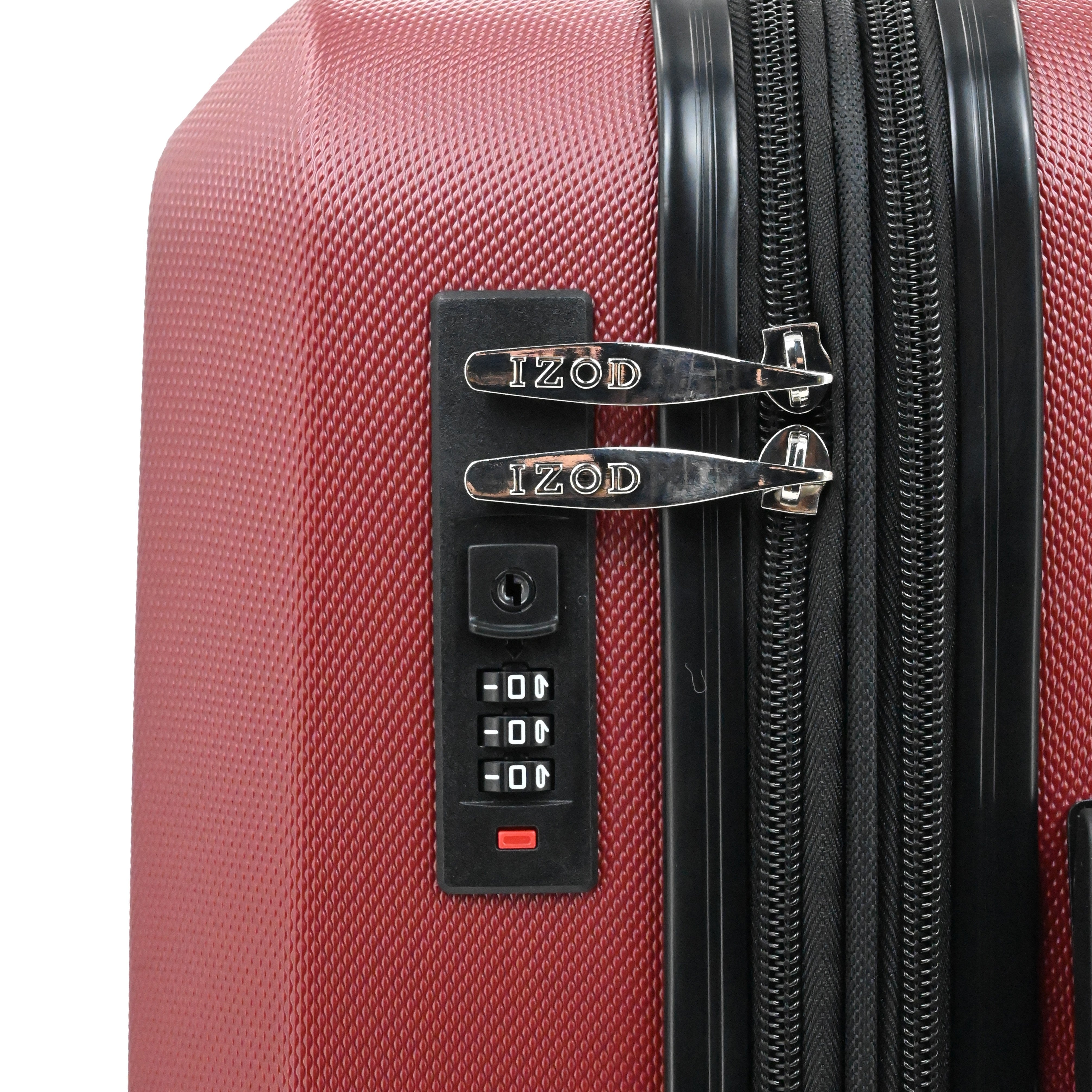 IZOD Zane 20-Inch Carry-On Luggage – Lightweight Expandable ABS Hardside Suitcase with 360° Dual Spinner Wheels & Built-In Combo Lock