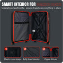 GALA 3-Piece Luggage Set – Polypropylene Hardshell, Lightweight, 360° Dual Spinning Wheels, Combo Lock - 20", 24", 28"