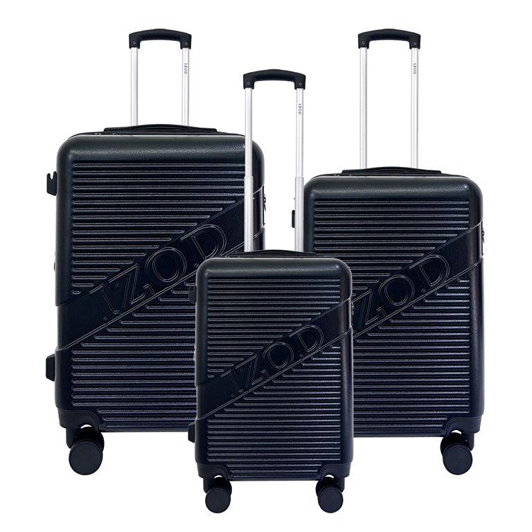 IZOD Harper Expandable ABS Hard shell Lightweight 360 Dual Spinning Wheels Combo Lock 28", 24", 20" 3 Piece Luggage Set