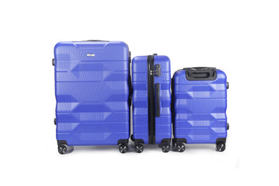 Maggie ABS Hard shell Lightweight 360 Dual Spinning Wheels Combo Lock 28" 24", 20" 3 Piece Luggage Set