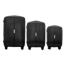 IZOD Mateo Travel 3 Piece Luggage Set - Durable ABS Hard Shell with 360° Wheels and Combo Lock