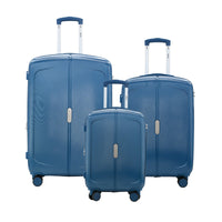 IZOD Mateo Travel 3 Piece Luggage Set - Durable ABS Hard Shell with 360° Wheels and Combo Lock