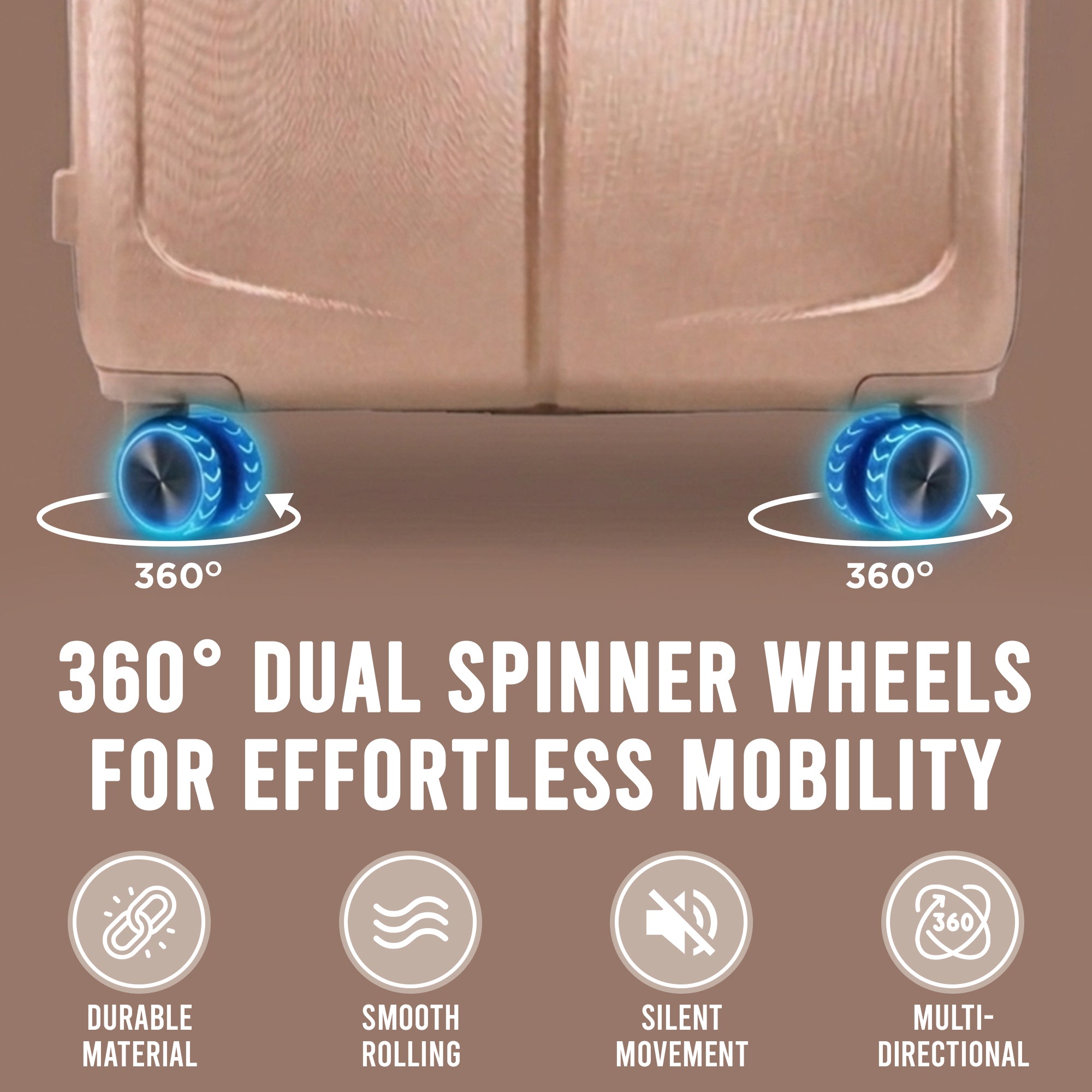 IZOD Mateo Travel 3 Piece Luggage Set - Durable ABS Hard Shell with 360° Wheels and Combo Lock