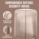 IZOD Mateo Travel 3 Piece Luggage Set - Durable ABS Hard Shell with 360° Wheels and Combo Lock