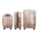 IZOD Mateo Travel 3 Piece Luggage Set - Durable ABS Hard Shell with 360° Wheels and Combo Lock