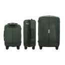 IZOD Mateo Travel 3 Piece Luggage Set - Durable ABS Hard Shell with 360° Wheels and Combo Lock