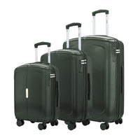 IZOD Mateo Travel 3 Piece Luggage Set - Durable ABS Hard Shell with 360° Wheels and Combo Lock