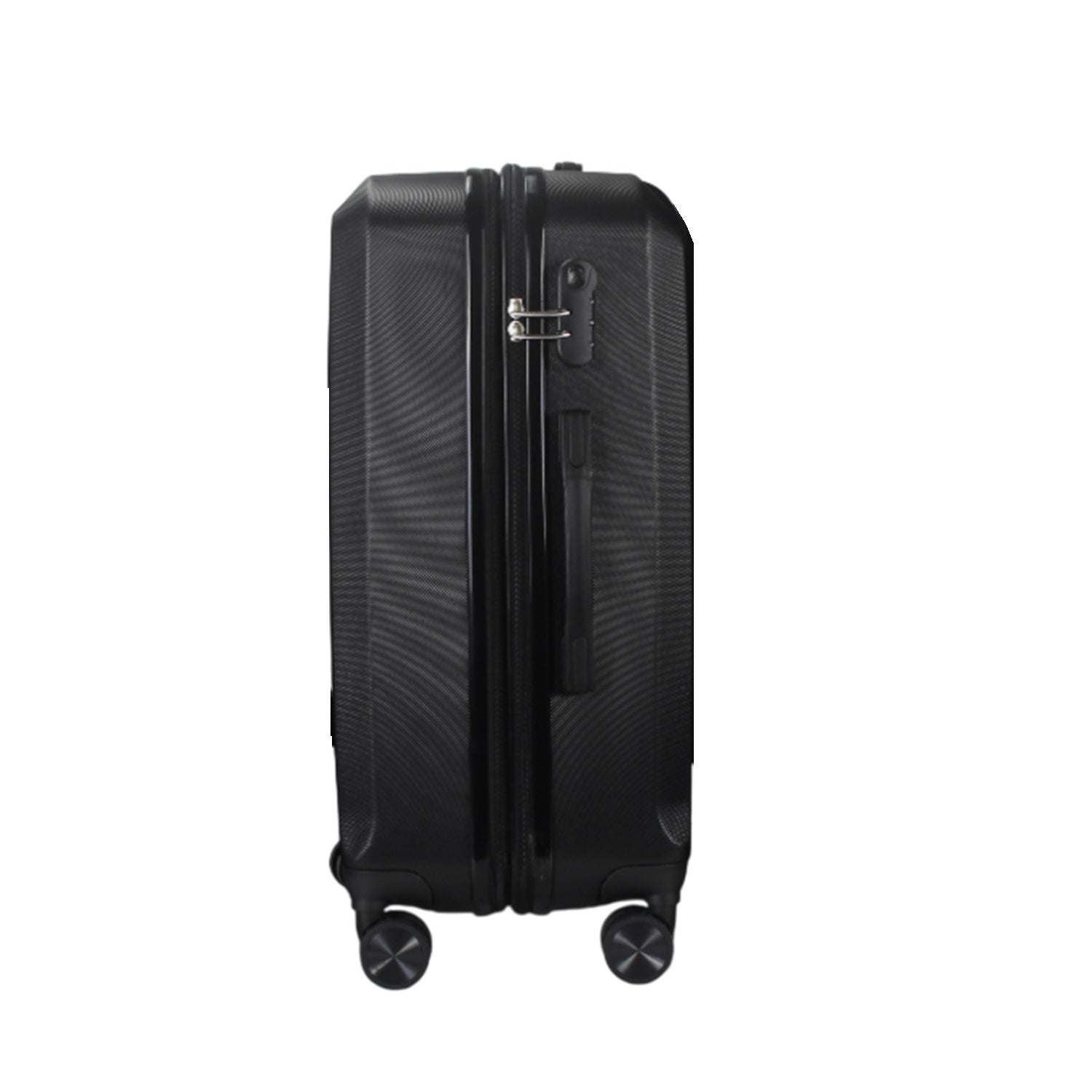 IZOD Zane Large 28" Expandable ABS Hardside Lightweight 360 Dual Spinning Wheels Combo Lock Large 28" Luggage - Black