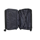 IZOD Zane Large 28" Expandable ABS Hardside Lightweight 360 Dual Spinning Wheels Combo Lock Large 28" Luggage - Black