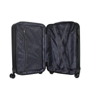 IZOD Zane Large 28" Expandable ABS Hardside Lightweight 360 Dual Spinning Wheels Combo Lock Large 28" Luggage - Black
