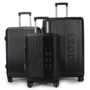 IZOD Zane Expandable ABS Hard shell Lightweight 360 Dual Spinning Wheels Combo Lock 28", 24", 20" 3 Piece Luggage Set