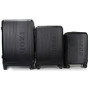 IZOD Zane Expandable ABS Hard shell Lightweight 360 Dual Spinning Wheels Combo Lock 28", 24", 20" 3 Piece Luggage Set