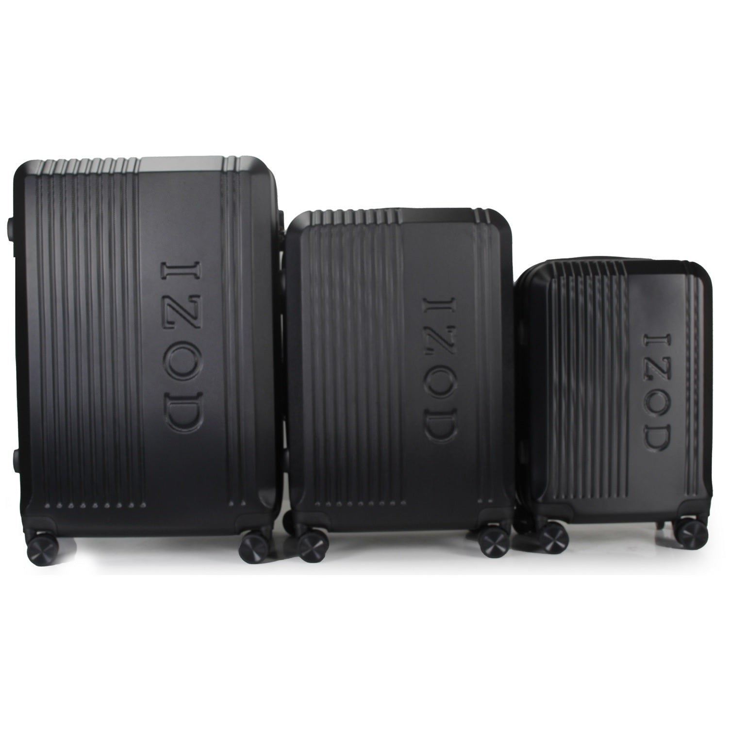 IZOD Zane Expandable ABS Hard shell Lightweight 360 Dual Spinning Wheels Combo Lock 28", 24", 20" 3 Piece Luggage Set