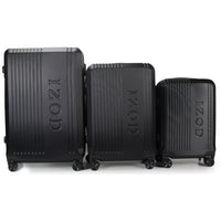 IZOD Zane Expandable ABS Hard shell Lightweight 360 Dual Spinning Wheels Combo Lock 28", 24", 20" 3 Piece Luggage Set