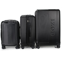 IZOD Zane Expandable ABS Hard shell Lightweight 360 Dual Spinning Wheels Combo Lock 28", 24", 20" 3 Piece Luggage Set