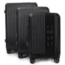 IZOD Zane Expandable ABS Hard shell Lightweight 360 Dual Spinning Wheels Combo Lock 28", 24", 20" 3 Piece Luggage Set