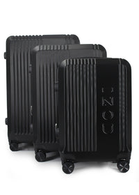 IZOD Zane Expandable ABS Hard shell Lightweight 360 Dual Spinning Wheels Combo Lock 28", 24", 20" 3 Piece Luggage Set