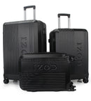 IZOD Zane Expandable ABS Hard shell Lightweight 360 Dual Spinning Wheels Combo Lock 28", 24", 20" 3 Piece Luggage Set