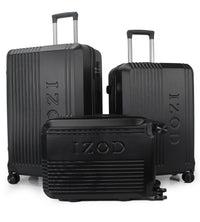IZOD Zane Expandable ABS Hard shell Lightweight 360 Dual Spinning Wheels Combo Lock 28", 24", 20" 3 Piece Luggage Set