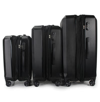 IZOD Zane Expandable ABS Hard shell Lightweight 360 Dual Spinning Wheels Combo Lock 28", 24", 20" 3 Piece Luggage Set