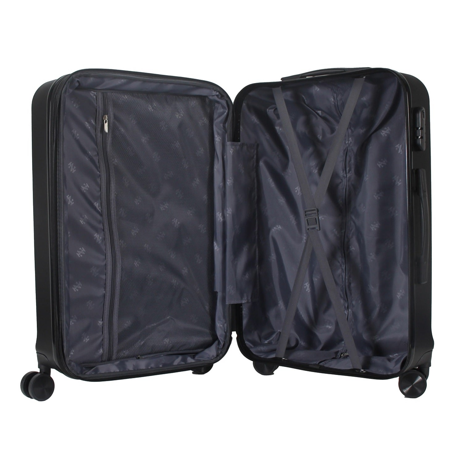 IZOD Zane Expandable ABS Hard shell Lightweight 360 Dual Spinning Wheels Combo Lock 28", 24", 20" 3 Piece Luggage Set