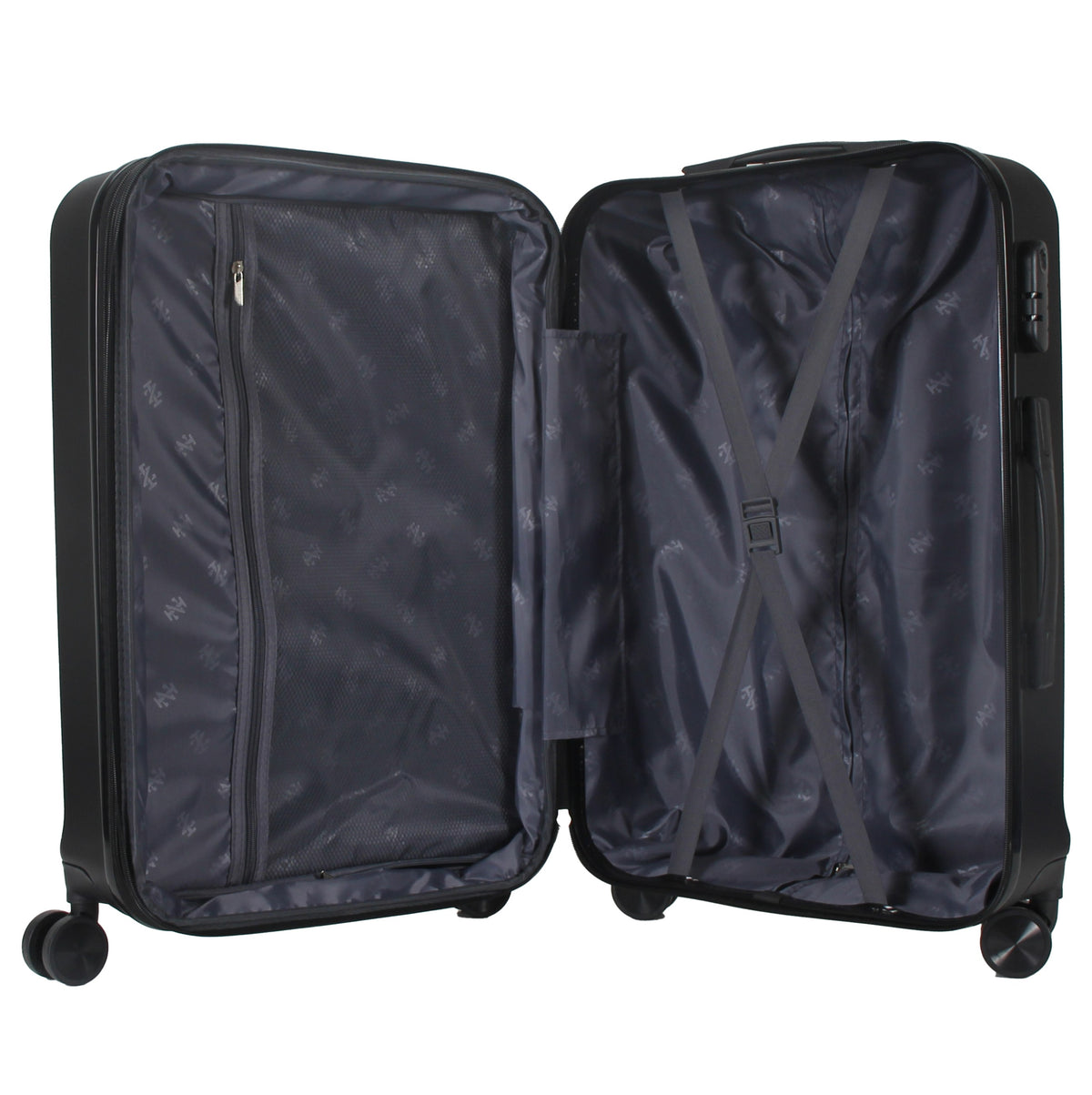 IZOD Zane Expandable ABS Hard shell Lightweight 360 Dual Spinning Wheels Combo Lock 28", 24", 20" 3 Piece Luggage Set