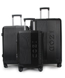 IZOD Zane Expandable ABS Hard shell Lightweight 360 Dual Spinning Wheels Combo Lock 28", 24", 20" 3 Piece Luggage Set