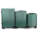 IZOD Zane Expandable ABS Hard shell Lightweight 360 Dual Spinning Wheels Combo Lock 28", 24", 20" 3 Piece Luggage Set
