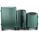 IZOD Zane Expandable ABS Hard shell Lightweight 360 Dual Spinning Wheels Combo Lock 28", 24", 20" 3 Piece Luggage Set