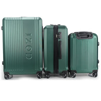 IZOD Zane Expandable ABS Hard shell Lightweight 360 Dual Spinning Wheels Combo Lock 28", 24", 20" 3 Piece Luggage Set