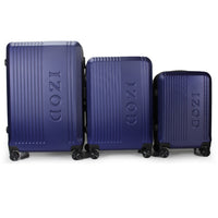 IZOD Zane Expandable ABS Hard shell Lightweight 360 Dual Spinning Wheels Combo Lock 28", 24", 20" 3 Piece Luggage Set