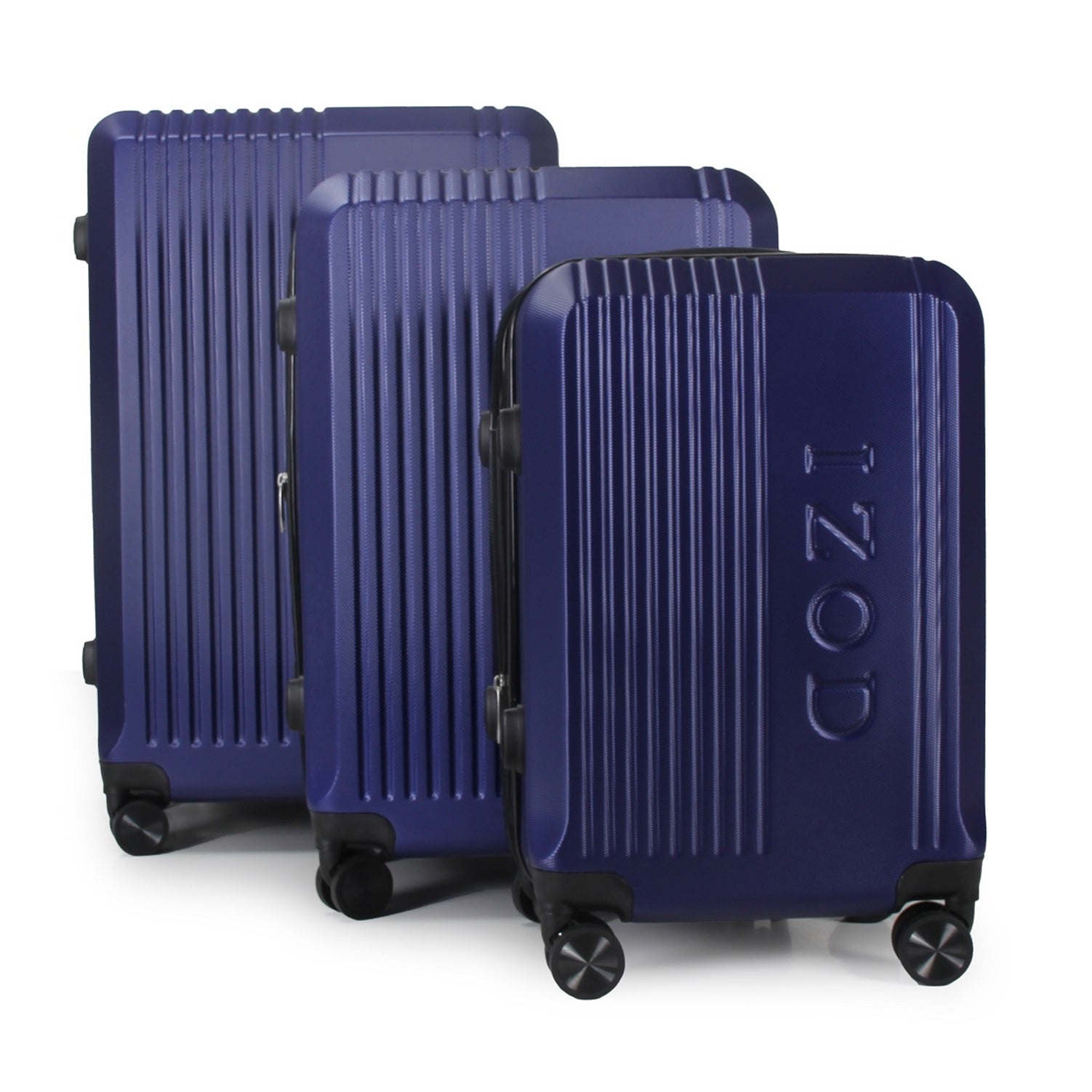 IZOD Zane Expandable ABS Hard shell Lightweight 360 Dual Spinning Wheels Combo Lock 28", 24", 20" 3 Piece Luggage Set