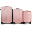 IZOD Zane Expandable ABS Hard shell Lightweight 360 Dual Spinning Wheels Combo Lock 28", 24", 20" 3 Piece Luggage Set