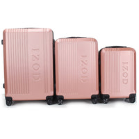 IZOD Zane Expandable ABS Hard shell Lightweight 360 Dual Spinning Wheels Combo Lock 28", 24", 20" 3 Piece Luggage Set