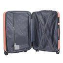 IZOD Zane Expandable ABS Hard shell Lightweight 360 Dual Spinning Wheels Combo Lock 28", 24", 20" 3 Piece Luggage Set