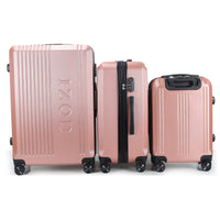 IZOD Zane Expandable ABS Hard shell Lightweight 360 Dual Spinning Wheels Combo Lock 28", 24", 20" 3 Piece Luggage Set