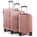 IZOD Zane Expandable ABS Hard shell Lightweight 360 Dual Spinning Wheels Combo Lock 28", 24", 20" 3 Piece Luggage Set