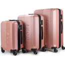 IZOD Zane Expandable ABS Hard shell Lightweight 360 Dual Spinning Wheels Combo Lock 28", 24", 20" 3 Piece Luggage Set