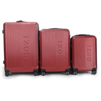 IZOD Zane Expandable ABS Hard shell Lightweight 360 Dual Spinning Wheels Combo Lock 28", 24", 20" 3 Piece Luggage Set