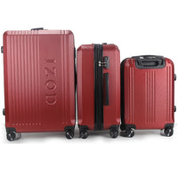 IZOD Zane Expandable ABS Hard shell Lightweight 360 Dual Spinning Wheels Combo Lock 28", 24", 20" 3 Piece Luggage Set