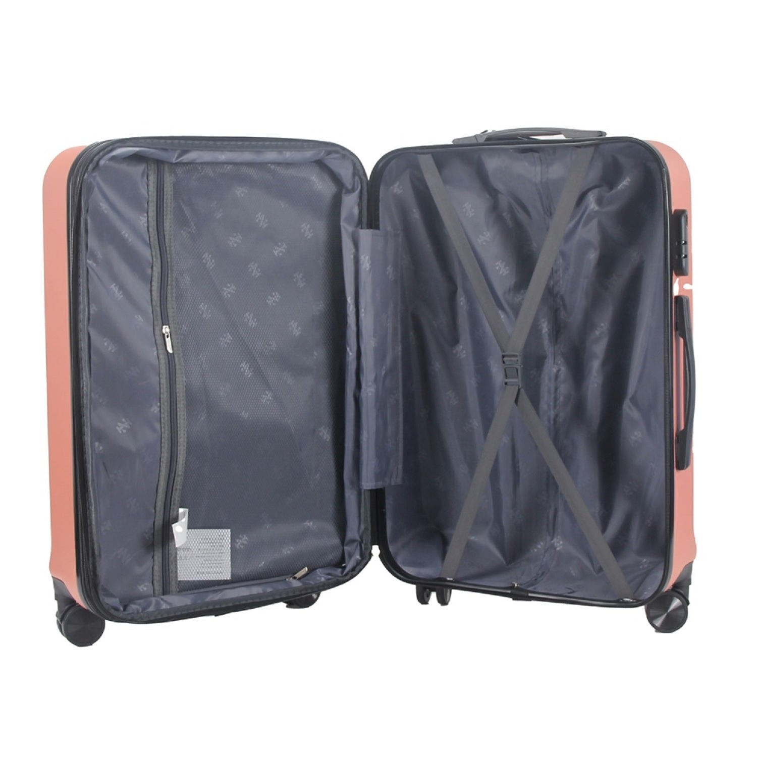 IZOD Zane Expandable ABS Hard shell Lightweight 360 Dual Spinning Wheels Combo Lock 28", 24", 20" 3 Piece Luggage Set