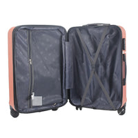 IZOD Zane Expandable ABS Hard shell Lightweight 360 Dual Spinning Wheels Combo Lock 28", 24", 20" 3 Piece Luggage Set