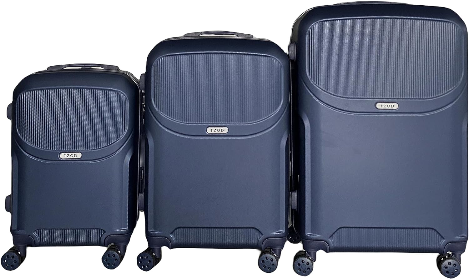 IZOD Regina Expandable ABS Hard shell Lightweight 360 Dual Spinning Wheels Combo Lock 28", 24", 20" 3 Piece Luggage Set
